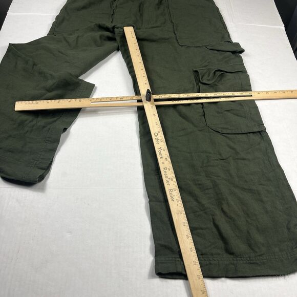 Zara Wide Leg Cargo Pants Comfort Soft Knit Wide Leg Y2K Baggy Gorpcore LARGE - Picture 5 of 14